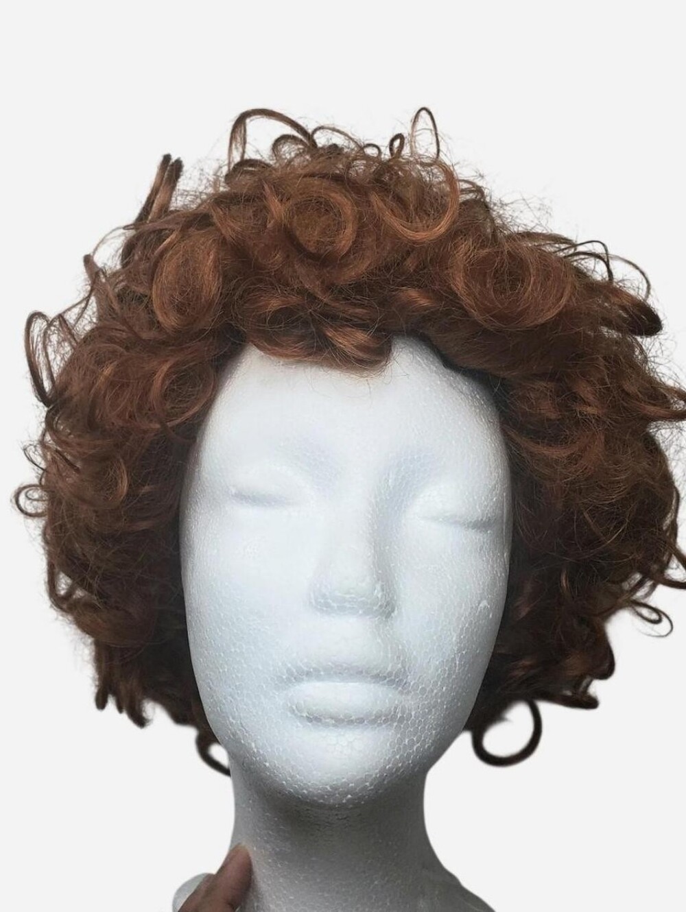 Unbranded Wig Womens Short Hair Redhead Curly Costume Cosplay Rave Festival